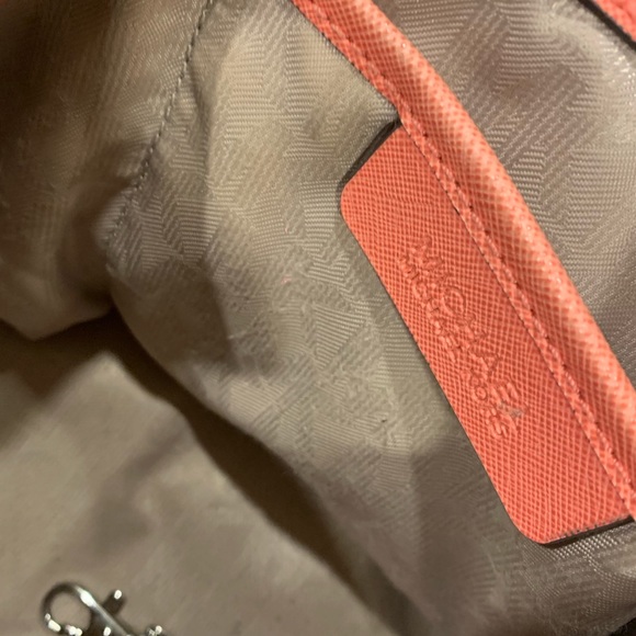 Michael Kors Pink Grapefruit Dome Satchel - Picture 6 of 7